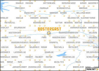 map of Oostergast