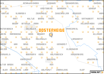 map of Oosterheide