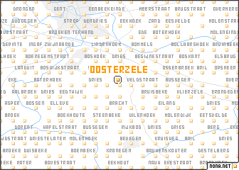 map of Oosterzele