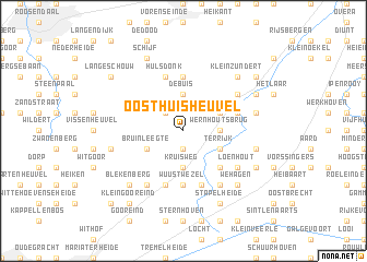 map of Oosthuisheuvel