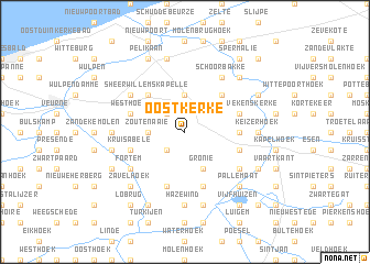 map of Oostkerke