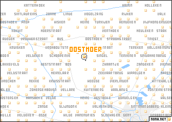 map of Oostmoer