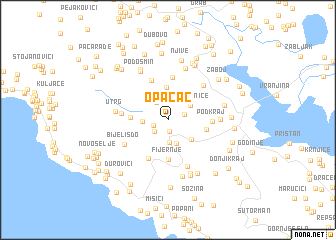 map of Opačac