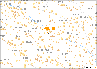 map of Opačka