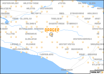 map of Opager