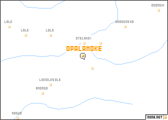 map of Opala-Moke