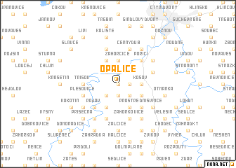 map of Opalice