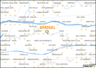 map of Op-Andel