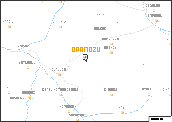 map of Opanözü