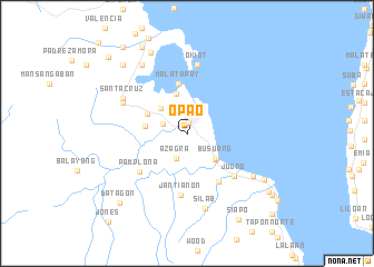 map of Opao