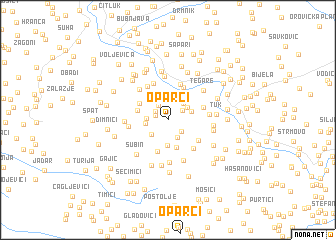 map of Oparci