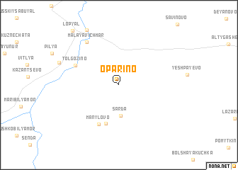 map of Oparino