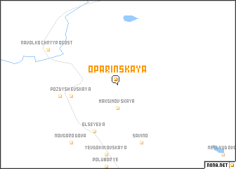 map of Oparinskaya