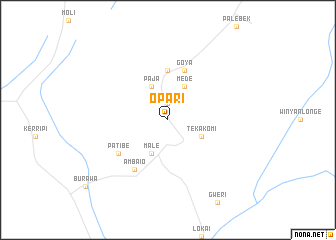 map of Opari