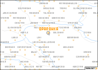map of Oparówka