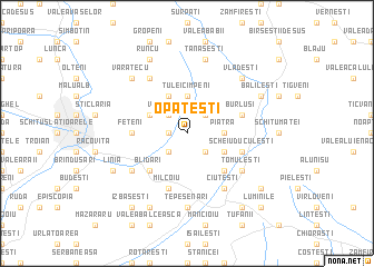 map of Opăteşti