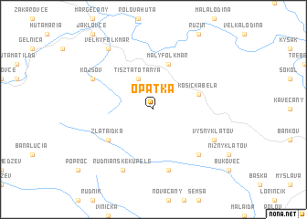 map of Opátka