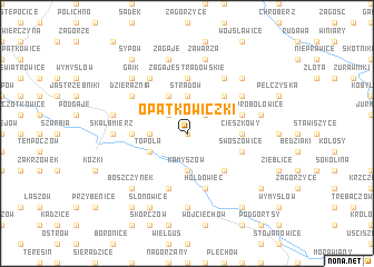 map of Opatkowiczki