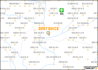 map of Opatovice