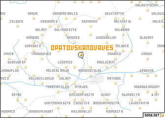 map of Opatovská Nová Ves