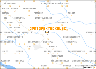 map of Opatovský Sokolec