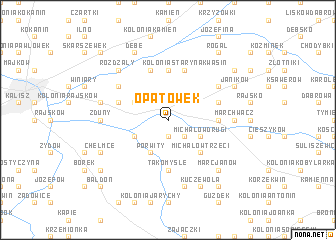 map of Opatówek