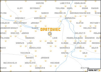 map of Opatowiec