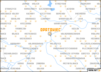 map of Opatowiec