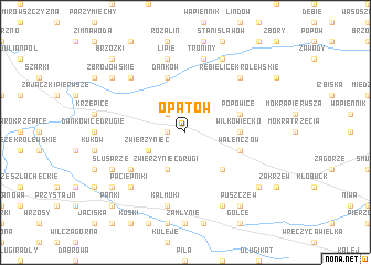 map of Opatów