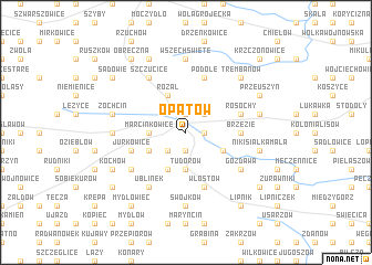 map of Opatów