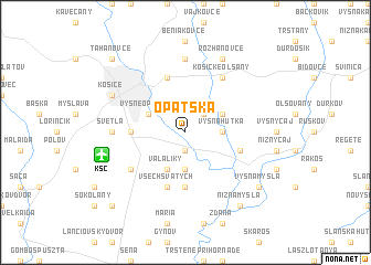 map of Opátska