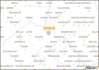 map of Opava