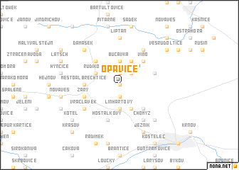 map of Opavice
