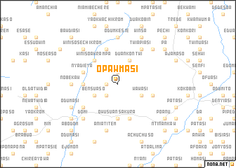 map of Opawmasi