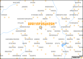 map of Opayinfosukrom