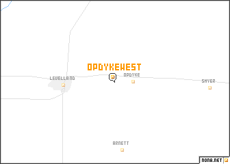 map of Opdyke West