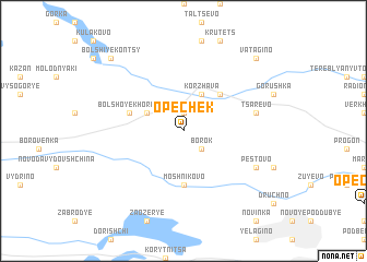 map of Opechek