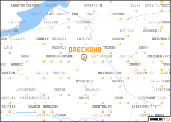 map of Opęchowo