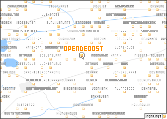 map of Opende-Oost