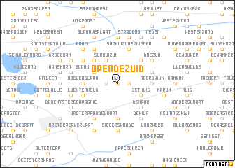map of Opende-Zuid
