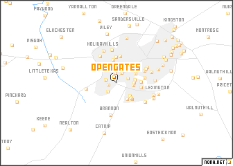 map of Open Gates