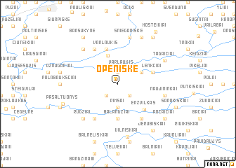 map of Openiškė