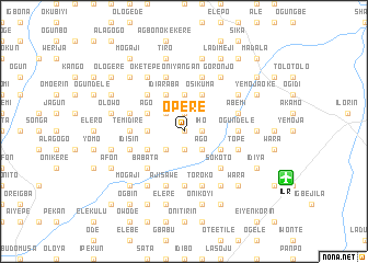 map of Opere