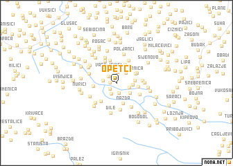 map of Opetci