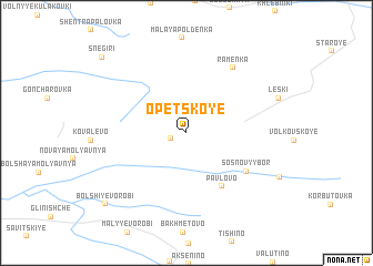 map of Opetskoye