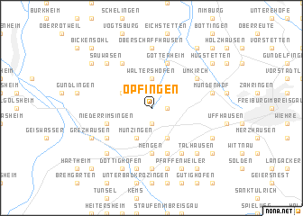 map of Opfingen