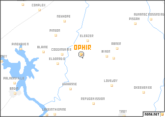 map of Ophir