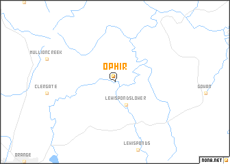 map of Ophir