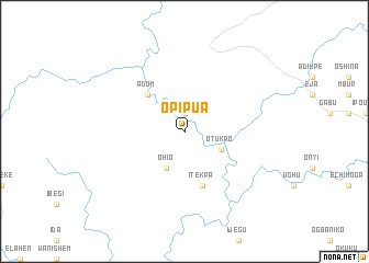 map of Opipua