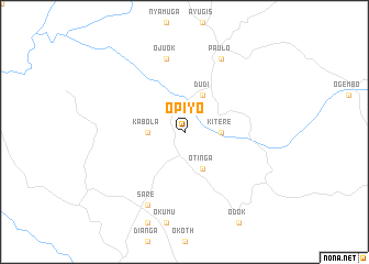 map of Opiyo